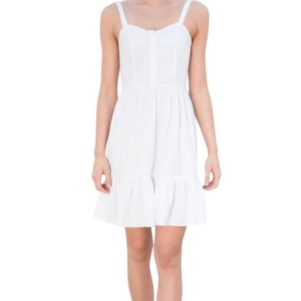 BRANDY MELVILLE white mini dress 100% cotton